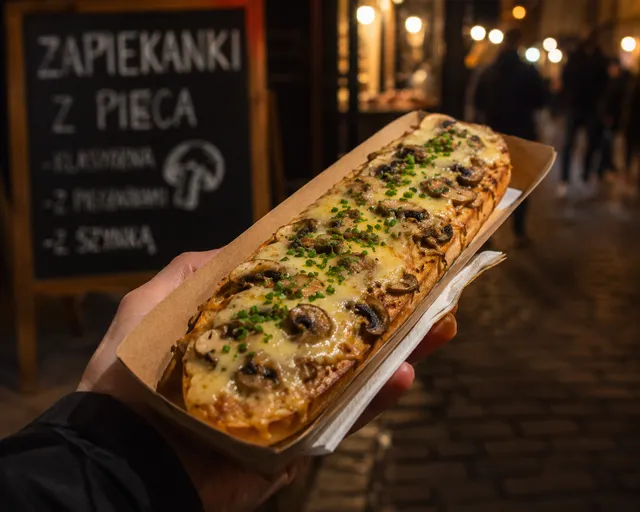 Zapiekanka at Plac Nowy, Krakow